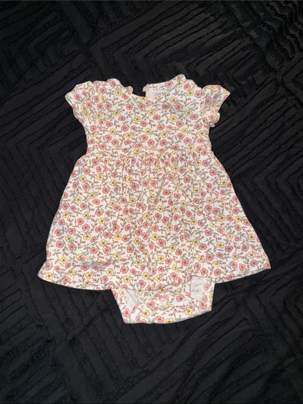 Carter's Floral Baby Dress in Pink, Yellow, Cream